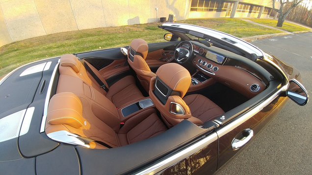 It may be an S-class, but that back seat is Camaro/Mustang tight.